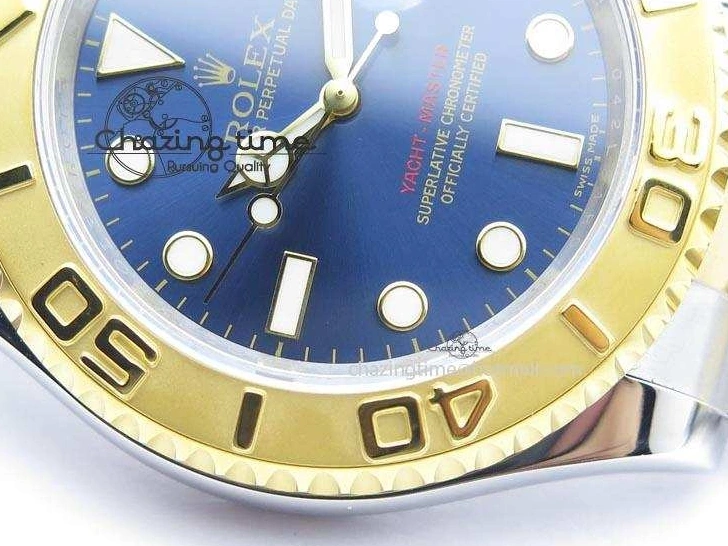 Dial Bracelet Yacht-Master 116622 On SS JF Best Blue A2836 Edition YG 0215